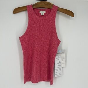 Sundance Willa ribbed sweater tank pink